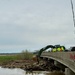 Indiana National Guardsmen supported efforts in southern Indiana to clear a log jam