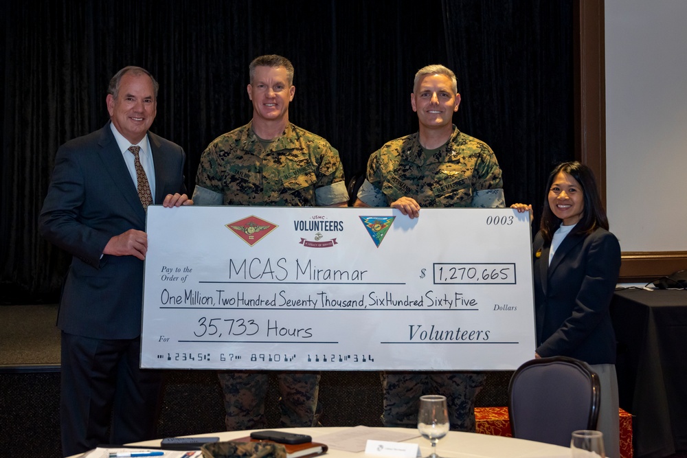 U.S. Marines, Sailors and families recognized for volunteer efforts on MCAS Miramar