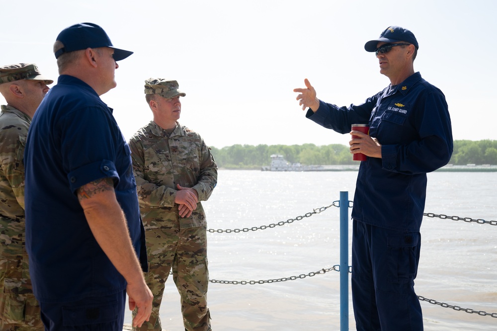 375th AMW leadership visits local USCG Base