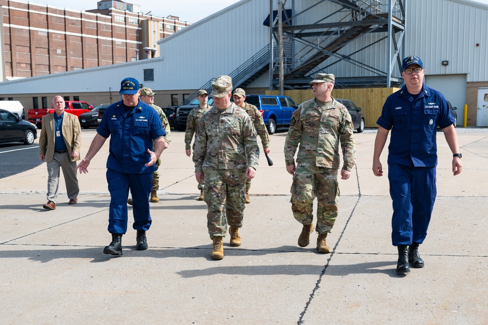 375th AMW leadership visits local USCG Base