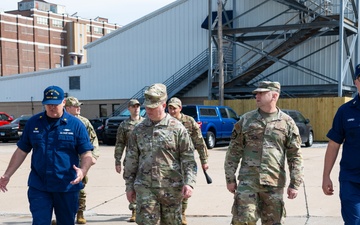 375th AMW leadership visits local USCG Base