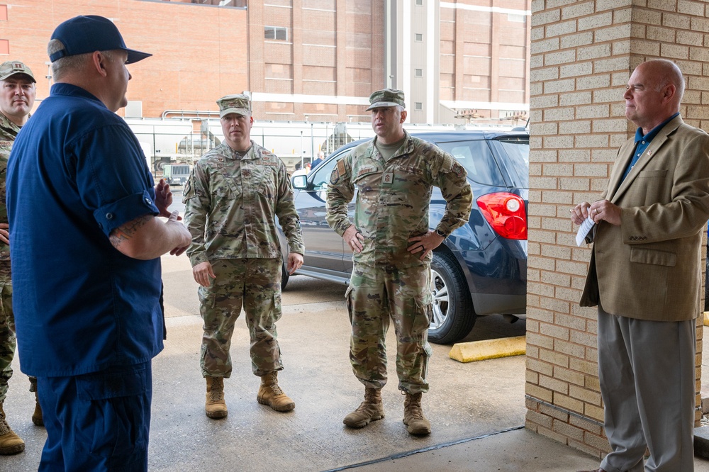 375th AMW leadership visits local USCG Base