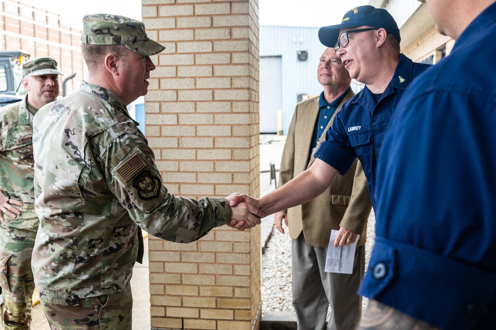 375th AMW leadership visits local USCG Base