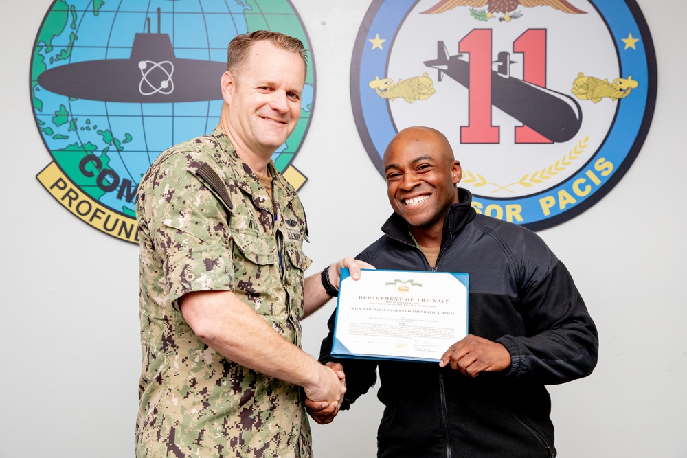 Commander, Submarine Squadron 11 Awards-At-Quarters