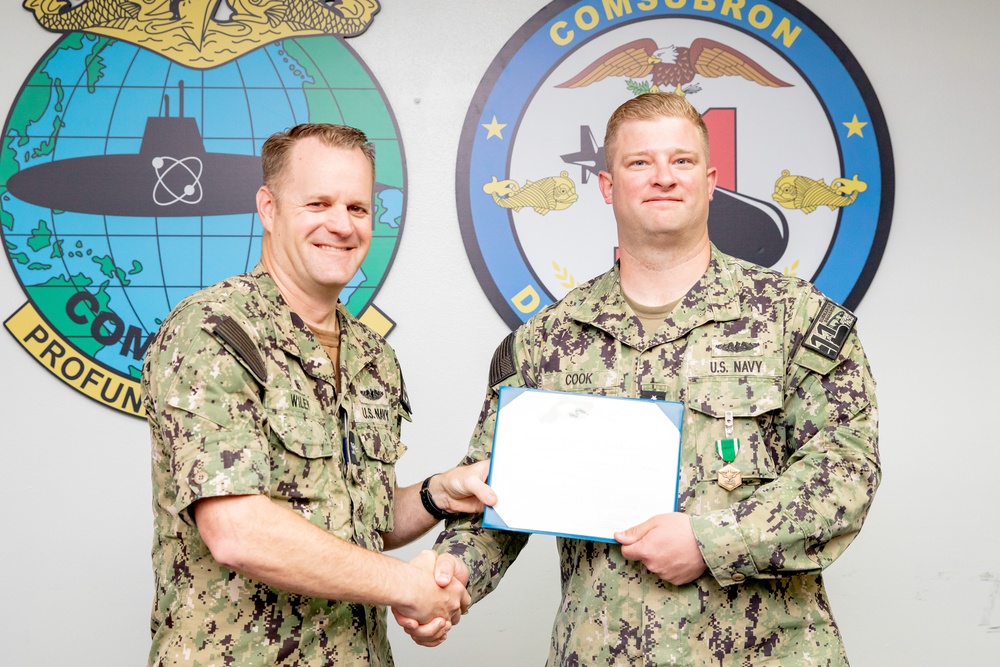 Commander, Submarine Squadron 11 Awards-At-Quarters
