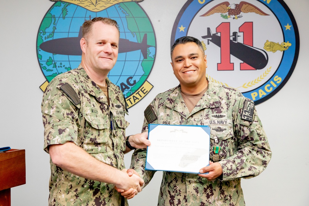 Commander, Submarine Squadron 11 Awards-At-Quarters
