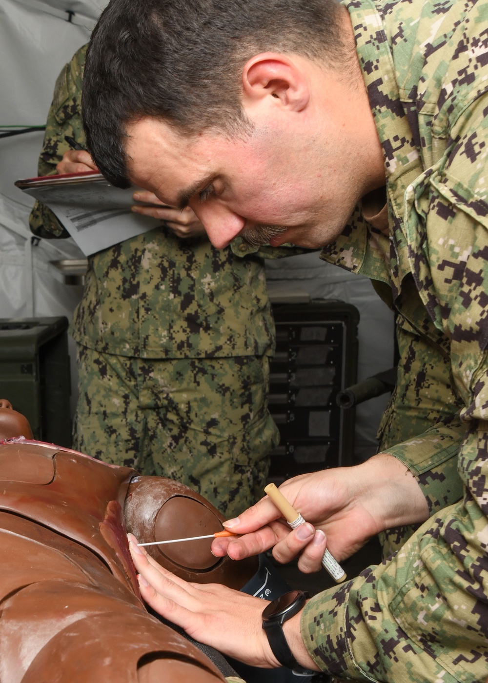 Expeditionary Medical Facility Kilo conducts simultaneous training evolutions during Operational Readiness Exercise