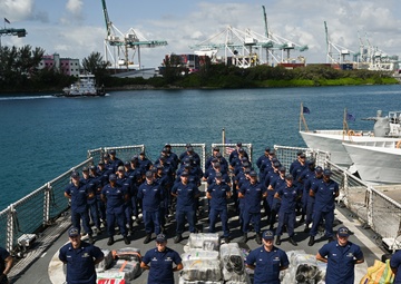 Coast Guard offloads more than $14 million in illicit drugs interdicted in Caribbean Sea