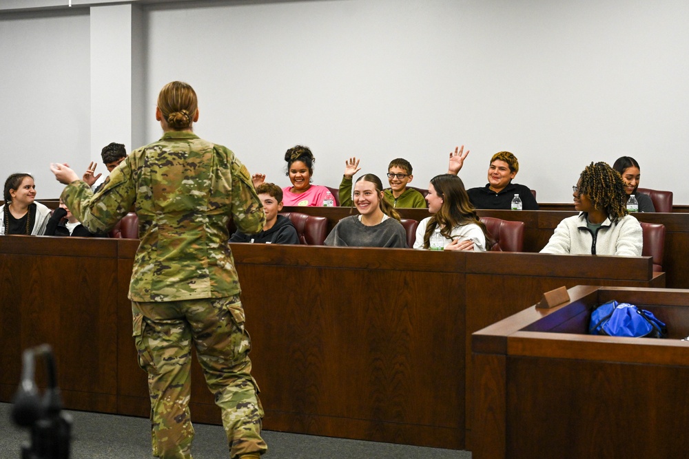 From Classroom to Courtroom: Students participate in mock trial at Altus AFB