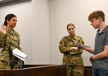 From Classroom to Courtroom: Students participate in mock trial at Altus AFB