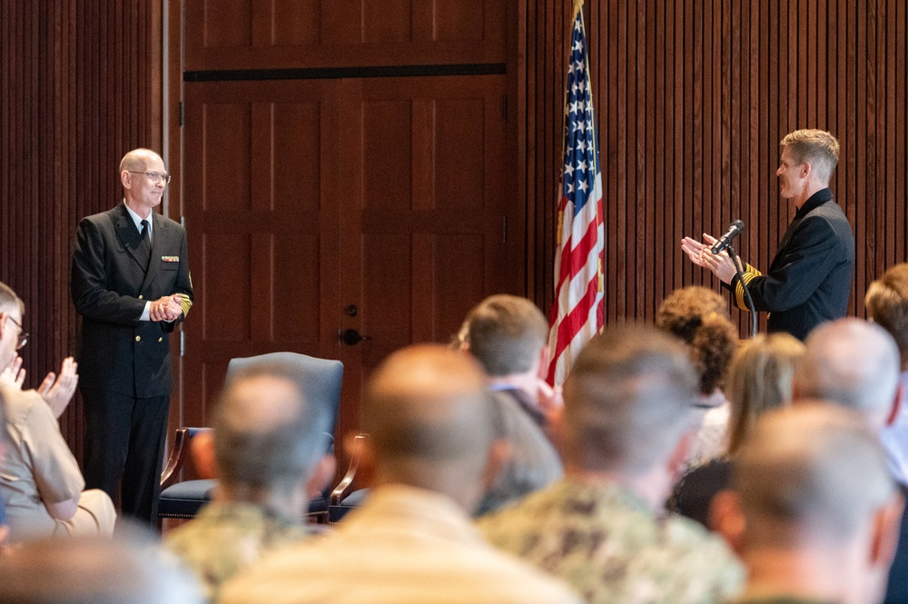 U.S. Navy Band hosts retirement ceremony for Masterchief Musician David Kolo