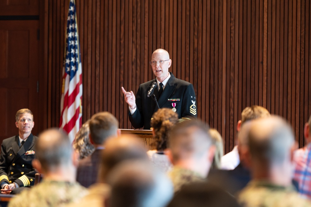 U.S. Navy Band hosts retirement ceremony for Masterchief Musician David Kolo