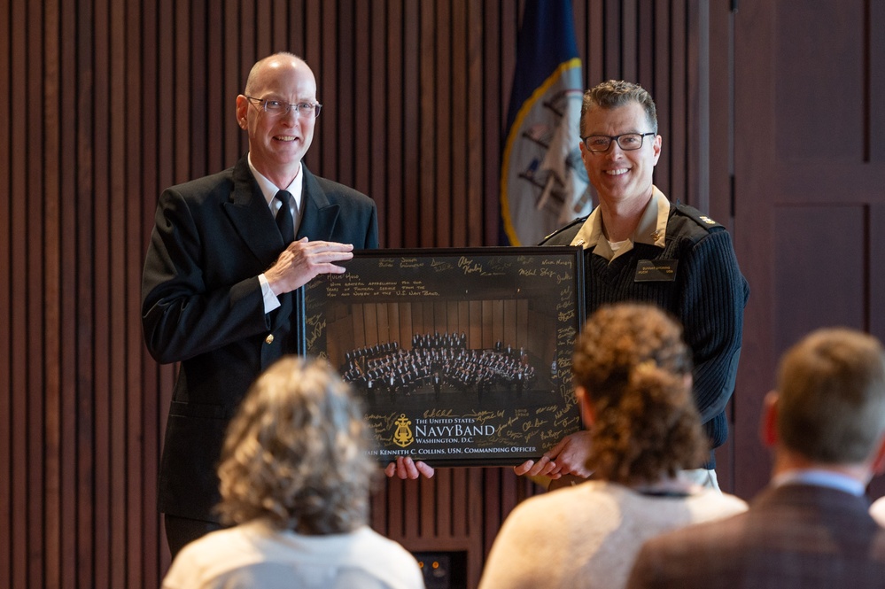 U.S. Navy Band hosts retirement ceremony for Masterchief Musician David Kolo