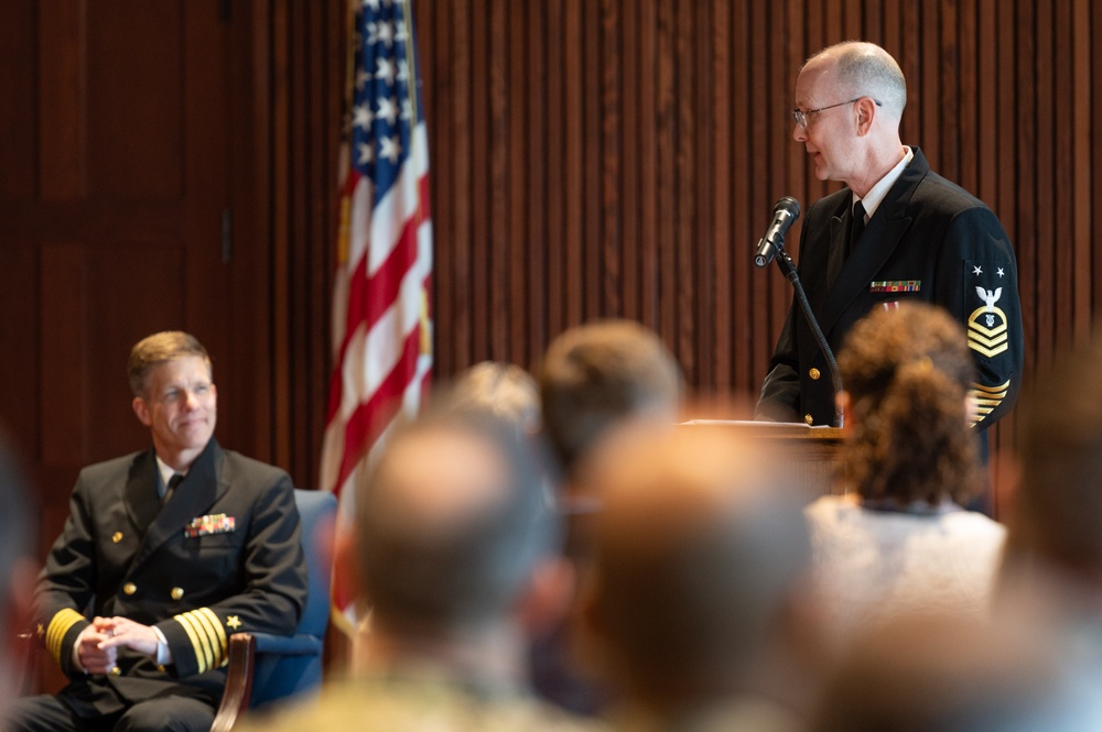 U.S. Navy Band hosts retirement ceremony for Masterchief Musician David Kolo