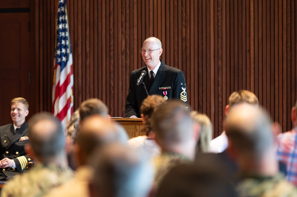 U.S. Navy Band hosts retirement ceremony for Masterchief Musician David Kolo