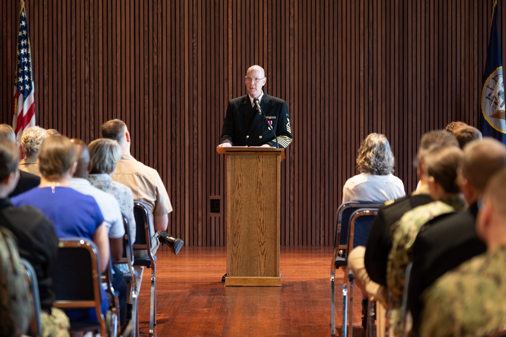 U.S. Navy Band hosts retirement ceremony for Masterchief Musician David Kolo