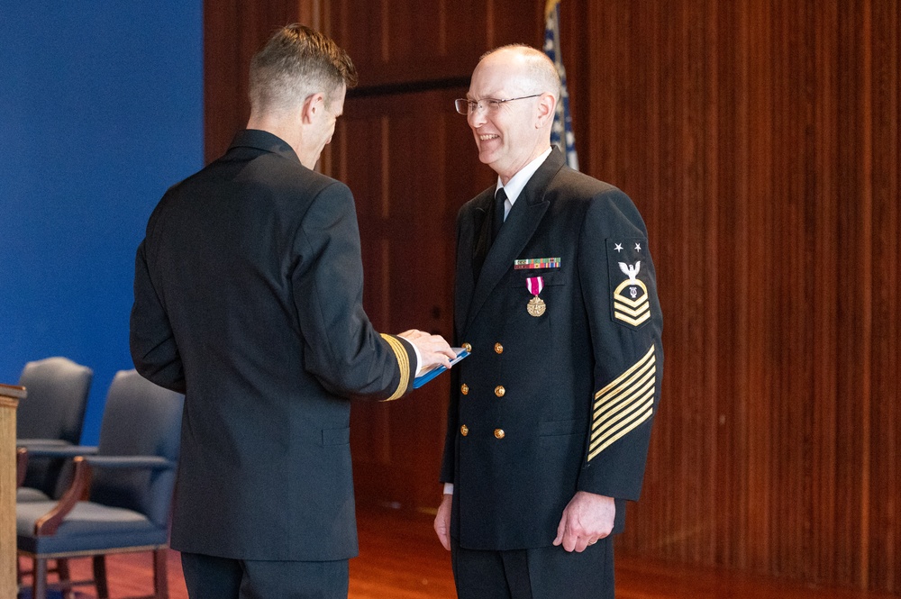 U.S. Navy Band hosts retirement ceremony for Masterchief Musician David Kolo
