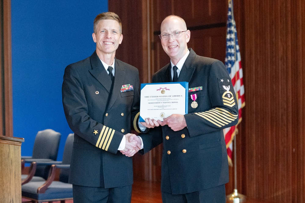 U.S. Navy Band hosts retirement ceremony for Masterchief Musician David Kolo