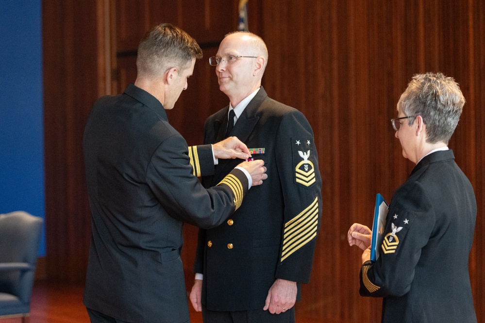 U.S. Navy Band hosts retirement ceremony for Masterchief Musician David Kolo