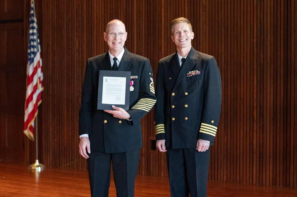 U.S. Navy Band hosts retirement ceremony for Masterchief Musician David Kolo