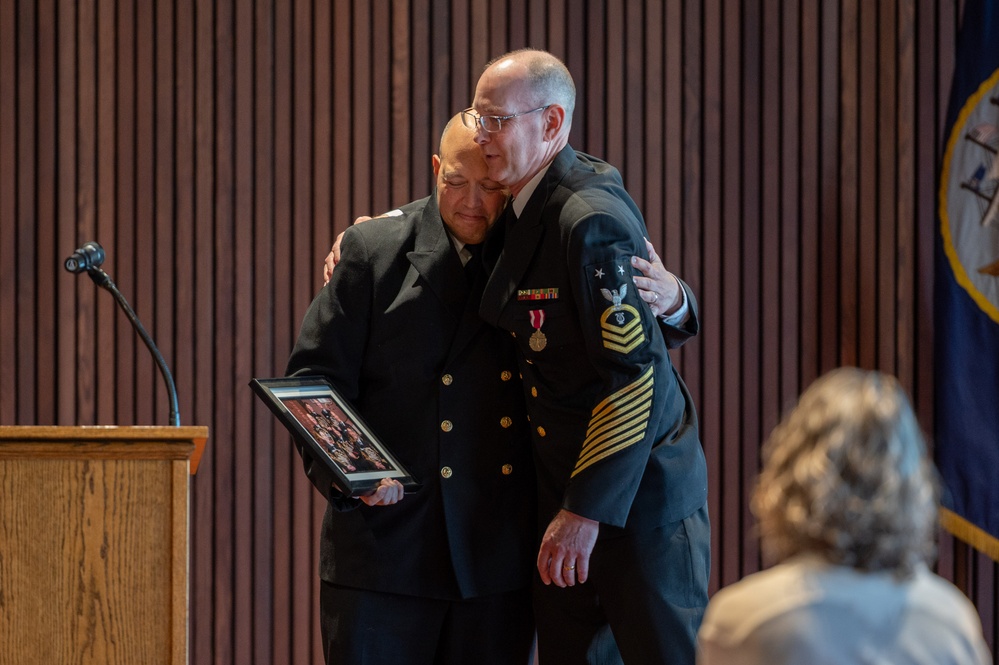 U.S. Navy Band hosts retirement ceremony for Masterchief Musician David Kolo