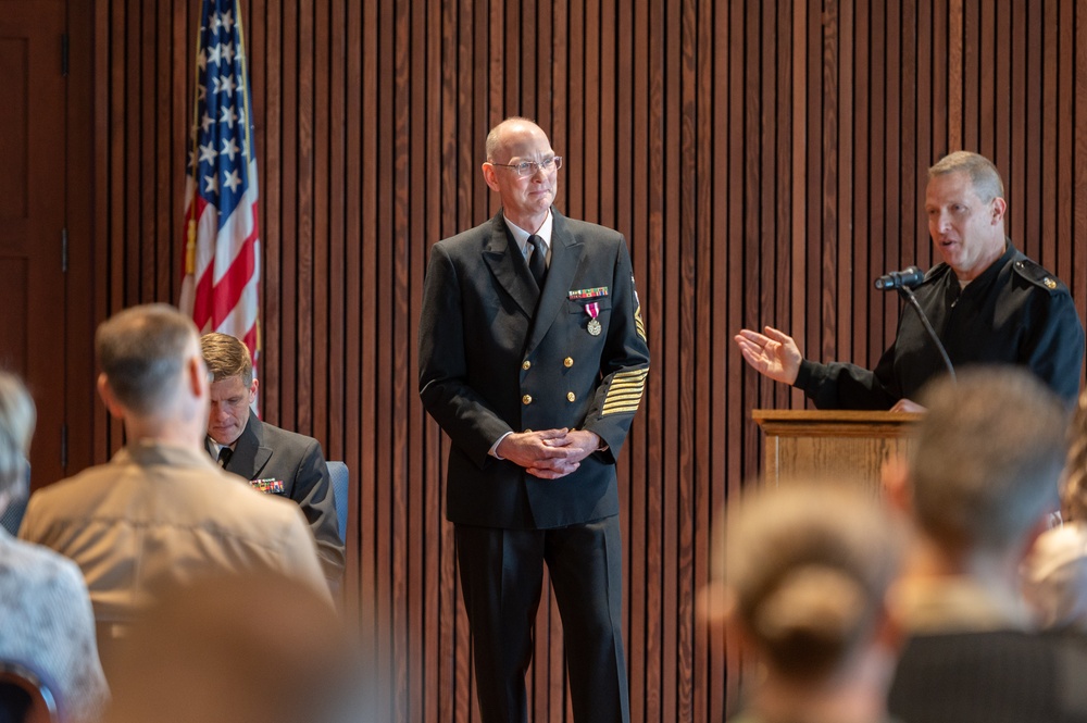 U.S. Navy Band hosts retirement ceremony for Masterchief Musician David Kolo