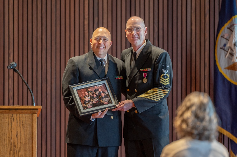 U.S. Navy Band hosts retirement ceremony for Masterchief Musician David Kolo