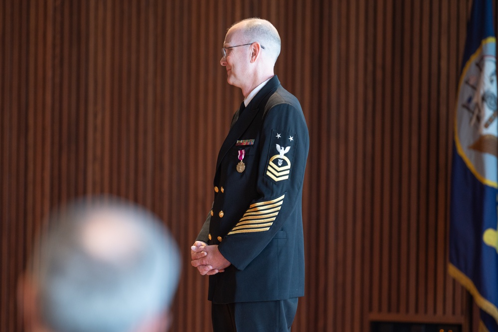 U.S. Navy Band hosts retirement ceremony for Masterchief Musician David Kolo