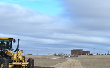 28th Civil Engineer Squadron Constructs Temporary Haul Road For B-21 Construction