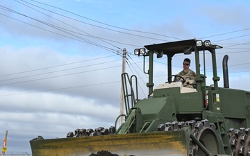 28th Civil Engineer Squadron Constructs Temporary Haul Road For B-21 Construction
