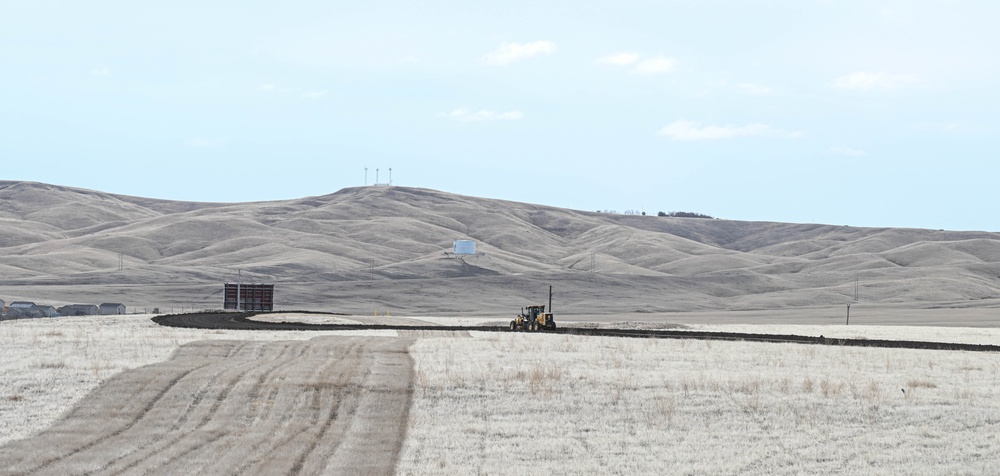 28th Civil Engineer Squadron Constructs Temporary Haul Road For B-21 Construction