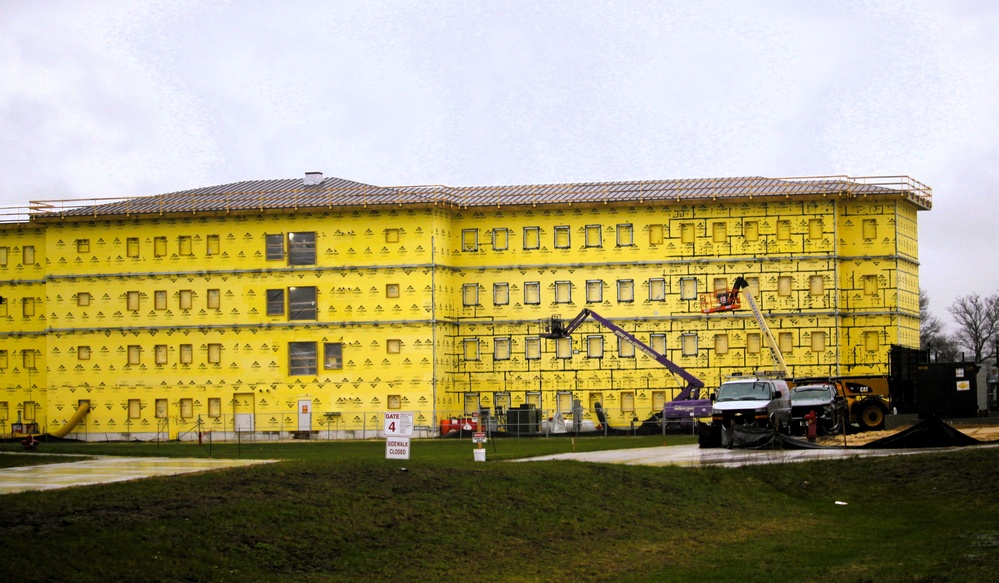 May 2025 barracks construction operations for East Barracks Project at Fort McCoy