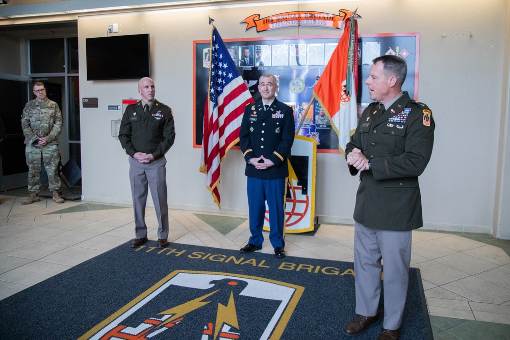 11th Signal Brigade Awards the Silver Order of Mercury during Ceremony