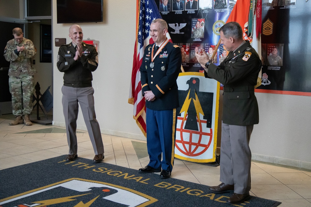 11th Signal Brigade Awards the Silver Order of Mercury during Ceremony