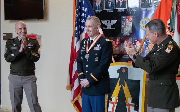 11th Signal Brigade Awards the Silver Order of Mercury during Ceremony