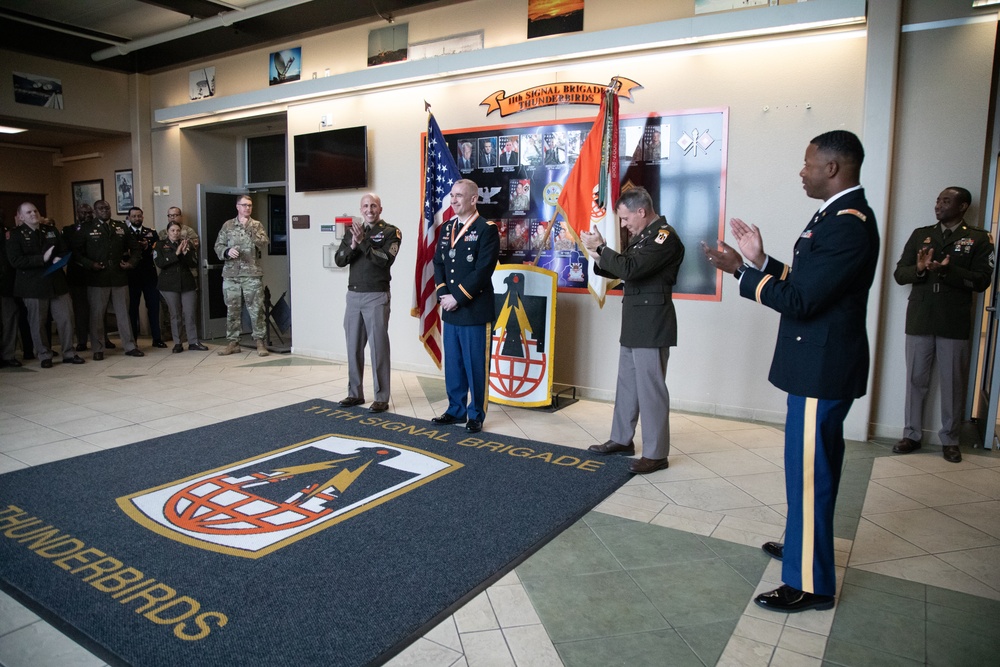 11th Signal Brigade Awards the Silver Order of Mercury During Ceremony