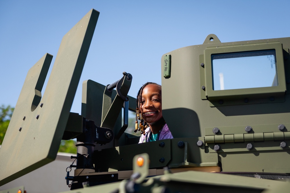 The Combat Center hosts vehicle showcase at local elementary school in honor of Month of the Military Child