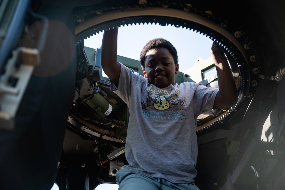 The Combat Center hosts vehicle showcase at local elementary school in honor of Month of the Military Child
