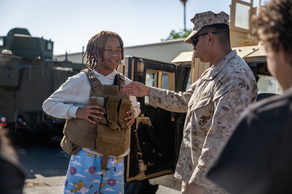 The Combat Center hosts vehicle showcase at local elementary school in honor of Month of the Military Child