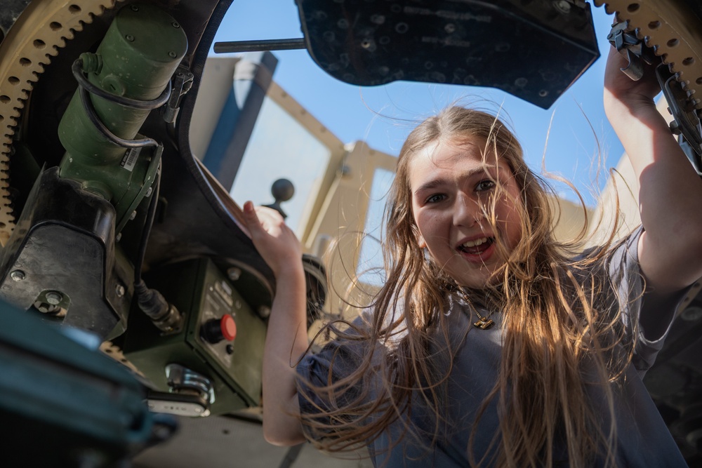 The Combat Center hosts vehicle showcase at local elementary school in honor of Month of the Military Child