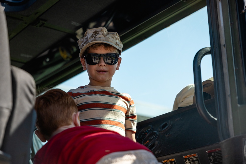 The Combat Center hosts vehicle showcase at local elementary school in honor of Month of the Military Child