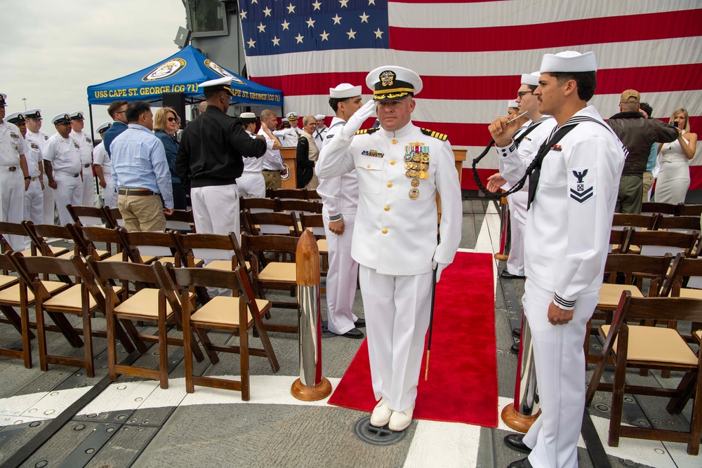 USS Cape St. George Changes Hands