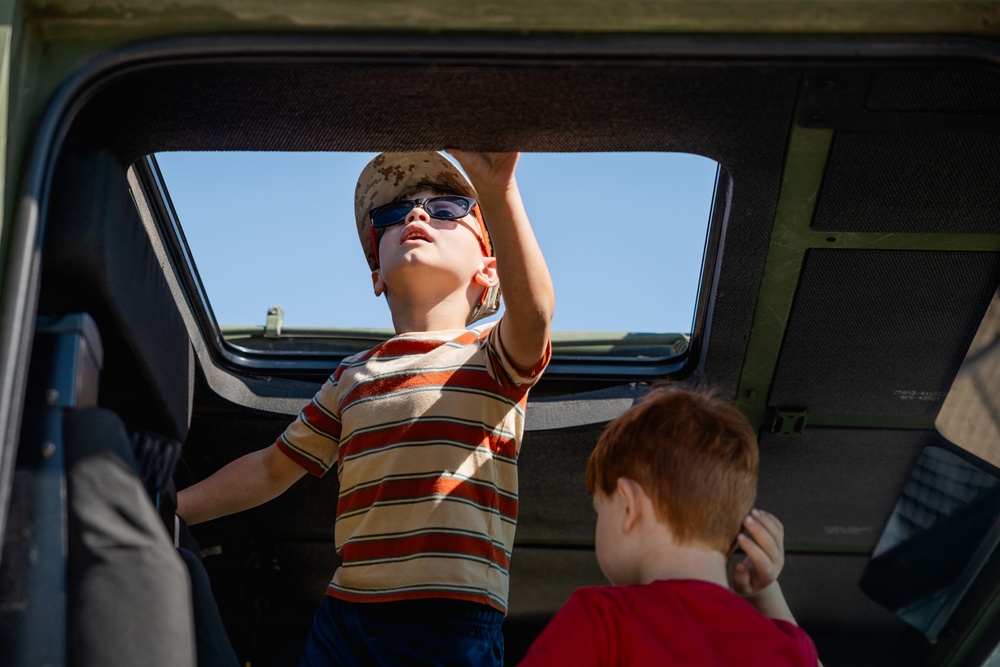 The Combat Center hosts vehicle showcase at local elementary school in honor of Month of the Military Child
