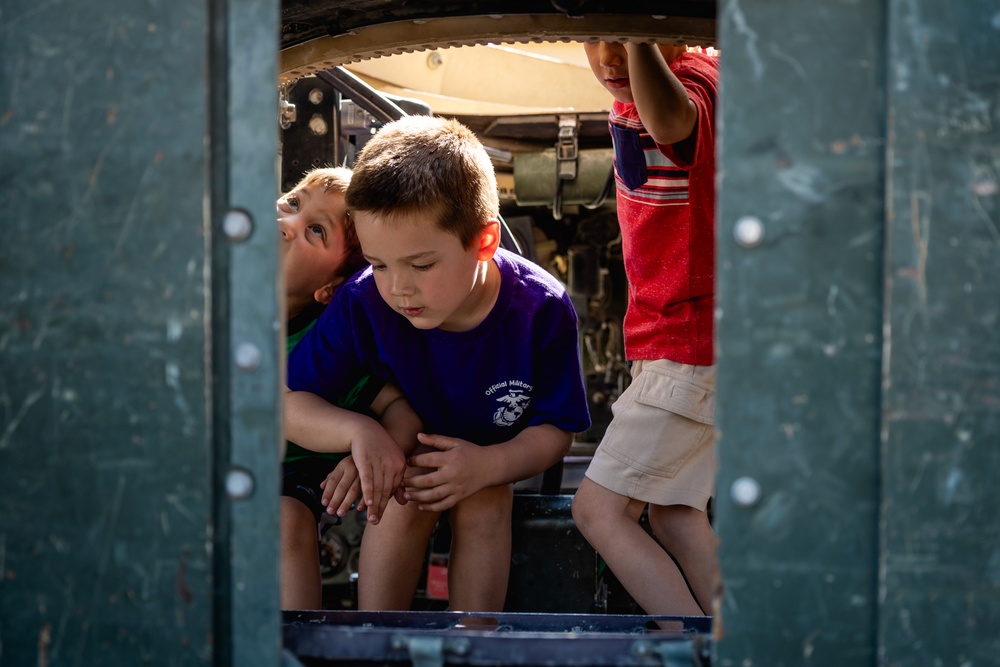 The Combat Center hosts vehicle showcase at local elementary school in honor of Month of the Military Child