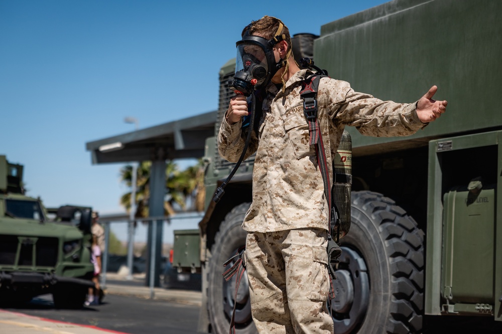 The Combat Center hosts vehicle showcase at local elementary school in honor of Month of the Military Child
