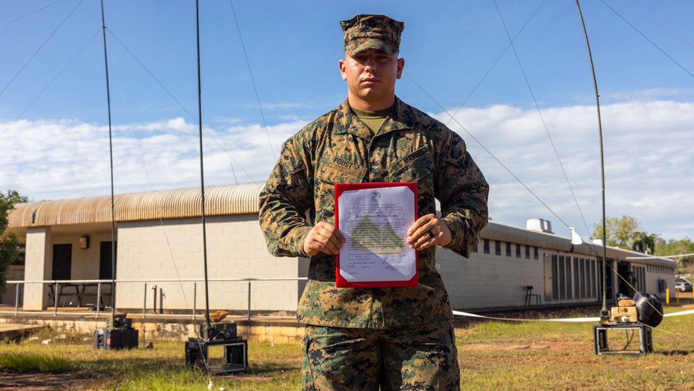 MRF-D 25.3: Marine promotes meritoriously while forward deployed