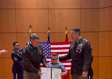 A Retirement, An Enlistment: A Father's Dream Comes True