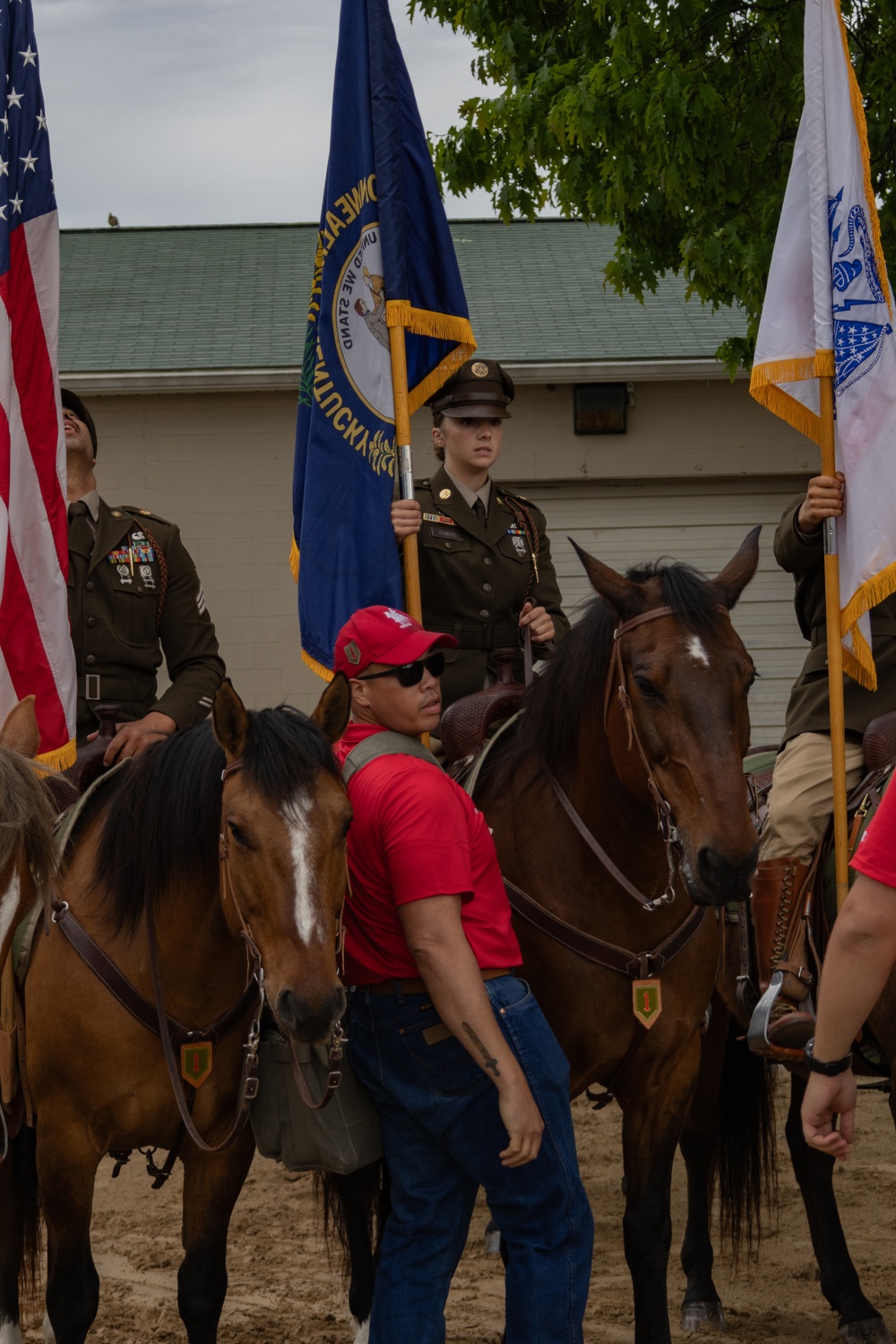 1ID CGMCG Presents the Colors at the Kentucky Derby