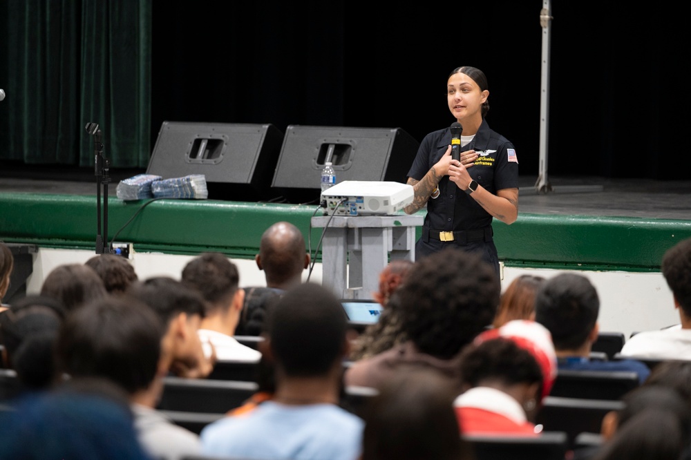 Blue Angels Visit Broward County High School