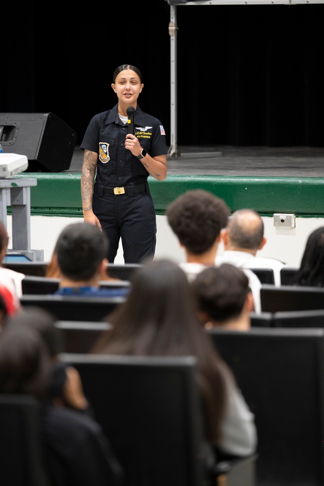 Blue Angels Visit Broward County High School